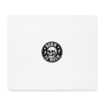 Born to Mosh Skull Circle - Mouse Pad (horizontal) - white - Front