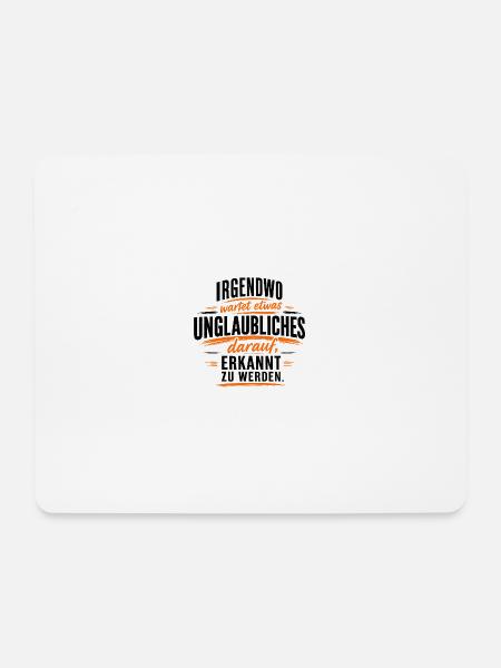 Irgendwo wartet - Mousepad (Querformat) - Weiß