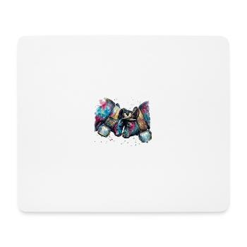Vache d'hérens coloré en aquarelle - Tapis de souris (format paysage) - blanc - Devant