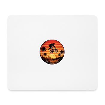 Sunset BMX Jump Circle - Mousepad (Querformat) - Weiß - Vorne