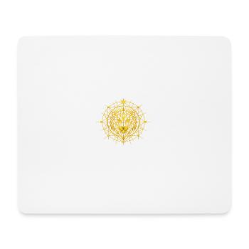 Lion Totem Metatron Doré  - Tapis de souris (format paysage) - blanc - Devant