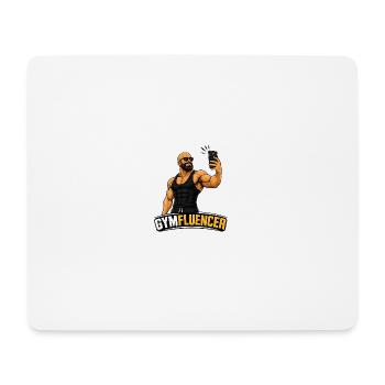 Gymfluencer – Selfie Beast – Beard Edition - Mouse Pad (horizontal) - white - Front