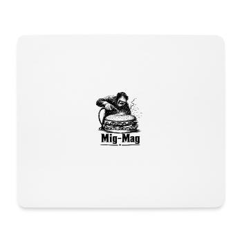 Mig Mag Schweißen Burger - Mousepad (Querformat) - Weiß - Vorne