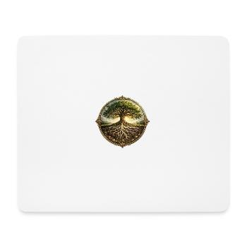 Lebensbaum - Baum des Lebens - Mousepad (Querformat) - Weiß - Vorne
