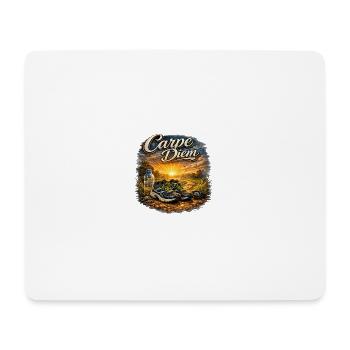 Carpe Diem Morgensport Sonnenaufgang - Mousepad (Querformat) - Weiß - Vorne