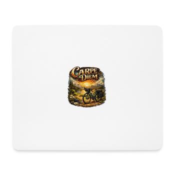 Carpe Diem Fahrradabenteuer Sonnenaufgang - Mousepad (Querformat) - Weiß - Vorne