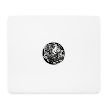 Ich spare Energie Sticker - Mousepad (Querformat) - Weiß - Vorne
