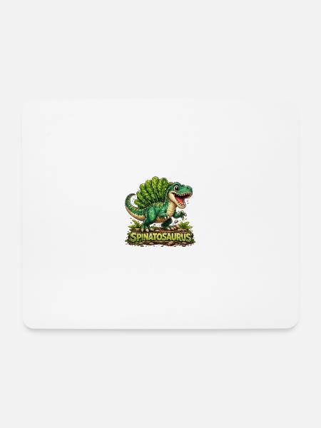 Spinatosaurus - Mousepad (Querformat) - Weiß