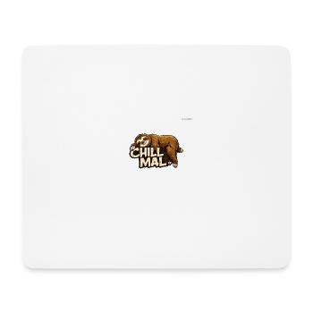 Chill Mal Sloth Illustration - Mousepad (Querformat) - Weiß - Vorne