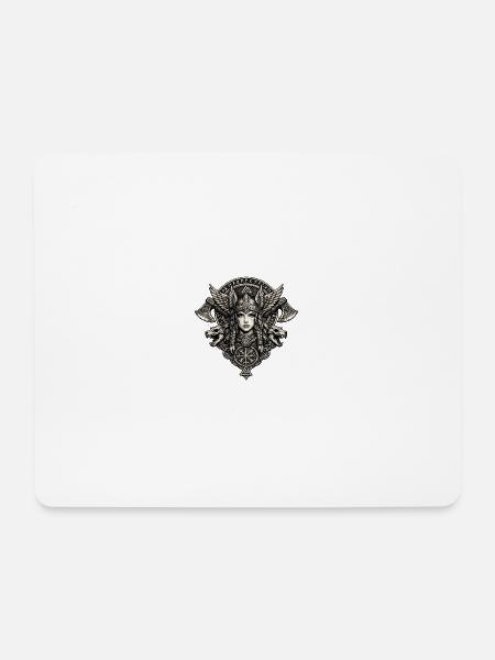 Walküre-Wolfswappen - Mousepad (Querformat) - Weiß