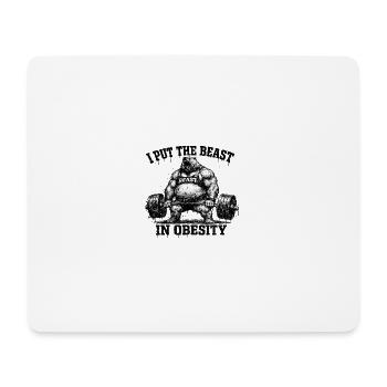 Bestie - Mousepad (Querformat) - Weiß - Vorne