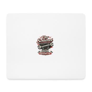 13er Schraubenschlüssel Vintage Druck - Mousepad (Querformat) - Weiß - Vorne