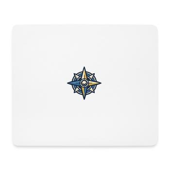 Nordstern Kompass Abenteuer - Mousepad (Querformat) - Weiß - Vorne