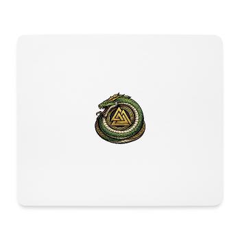 Ouroboros Triangle Logo - Mouse Pad (horizontal) - white - Front