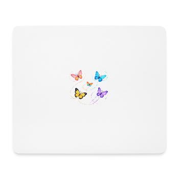 Butterflies - Mouse Pad (horizontal) - white - Front