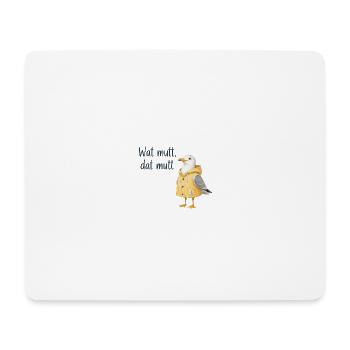 Wat mutt dat mutt Seemöwe Hoodie - Mousepad (Querformat) - Weiß - Vorne