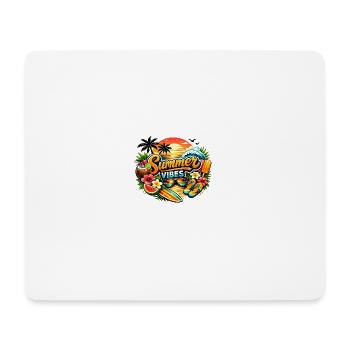 Ambiance estivale - Tapis de souris (format paysage) - blanc - Devant