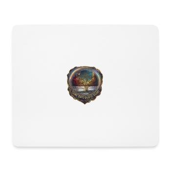 Kosmischer Baum und galaktische Visionen - Mousepad (Querformat) - Weiß - Vorne