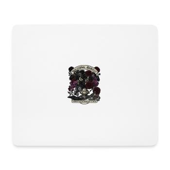 Gothic Bouquet of Night Flowers - Mouse Pad (horizontal) - white - Front