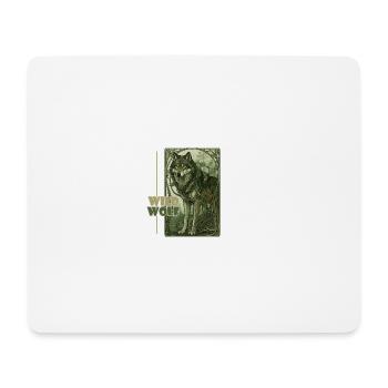 Jugendstil-Wildwolf - Mousepad (Querformat) - Weiß - Vorne