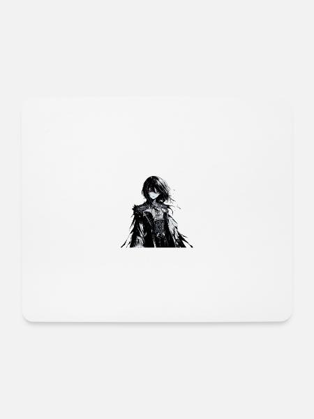 Gothic Manga Schattenheldin - Mousepad (Querformat) - Weiß