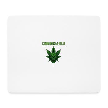 Canabis & Tilli - Mousepad (Querformat) - Weiß - Vorne