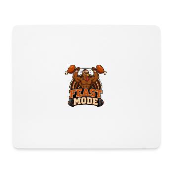 Festmodus-Turkey-Lifter - Mousepad (Querformat) - Weiß - Vorne
