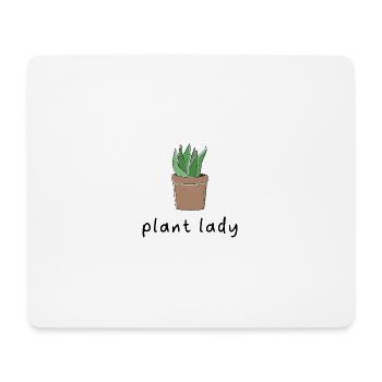 Plant Lady. - Tapis de souris (format paysage) - blanc - Devant