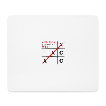 tic tac toe - Mousepad (Querformat) - Weiß - Vorne