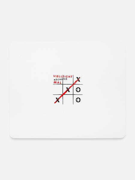 tic tac toe - Mousepad (Querformat) - Weiß