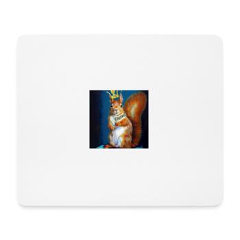 Königin Eichhörnchen - Mousepad (Querformat) - Weiß - Vorne