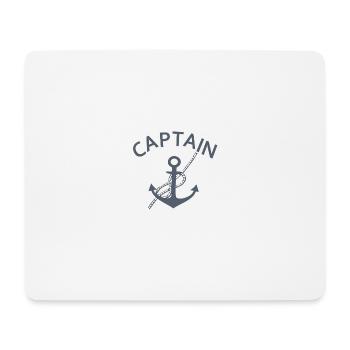 CAPITAINE DE BATEAU - Tapis de souris (format paysage) - blanc - Devant