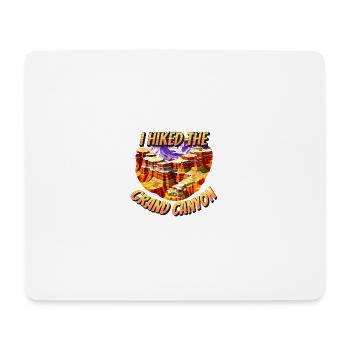 J’ai fait de la randonnée dans le Grand Canyon Arizona Men Women - Tapis de souris (format paysage) - blanc - Devant