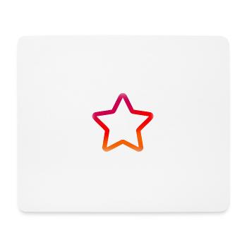 Farbiger Stern - Mousepad (Querformat) - Weiß - Vorne
