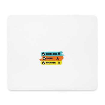 Christian Humor Bible Prayer Worship - Mouse Pad (horizontal) - white - Front