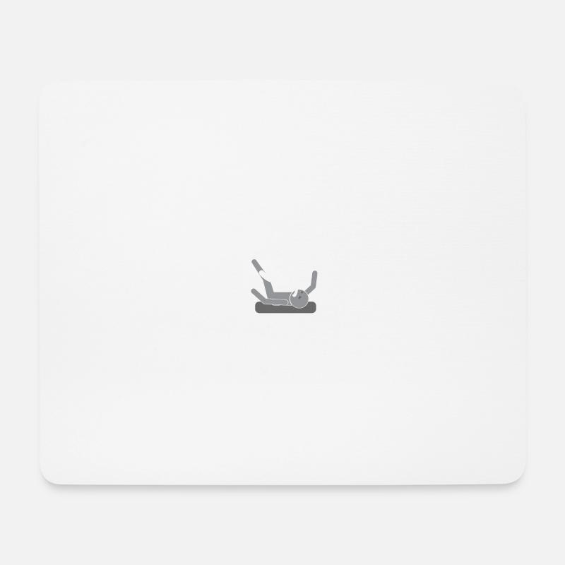Lustige Physio Sprüche Kurzer Schmerz - Mousepad (Querformat) - Weiß