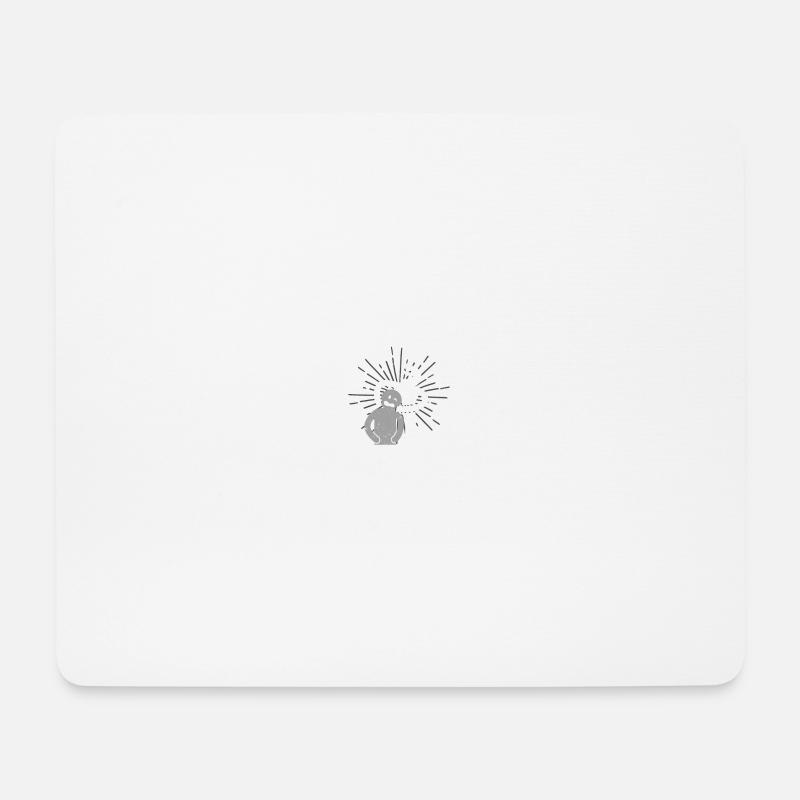 Physio Spruch Strichmännchen Dehnungstherapie - Mousepad (Querformat) - Weiß