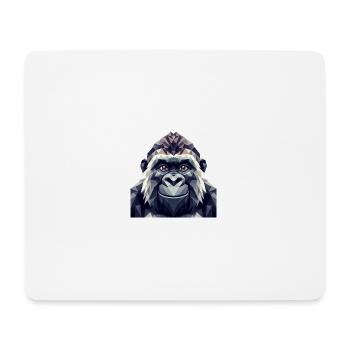 Ein Affe im Polygon-Stil - Mousepad (Querformat) - Weiß - Vorne
