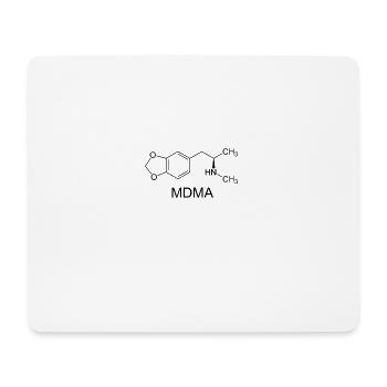 MDMA - Mouse Pad (horizontal) - white - Front