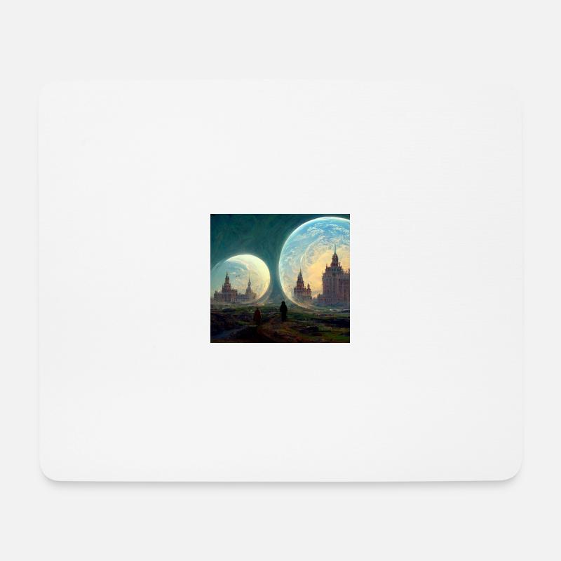 Parallele Welten - Mousepad (Querformat) - Weiß