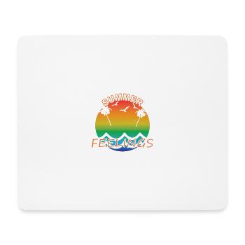 Summer Feelings - Mousepad (Querformat) - Weiß - Vorne