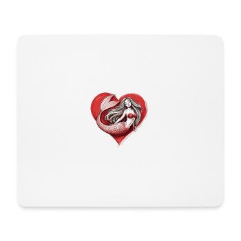 Das Herz der Meerjungfrau von Morgat - Mousepad (Querformat) - Weiß - Vorne