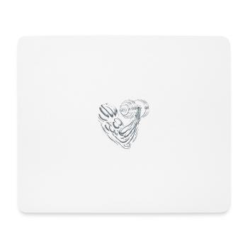 Puissance musculaire - Tapis de souris (format paysage) - blanc - Devant