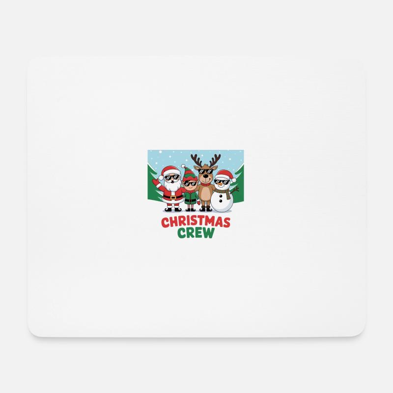 CHRISTMAS CREW - Mousepad (Querformat) - Weiß