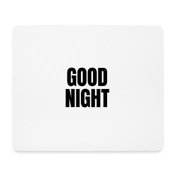 Bonne nuit - Tapis de souris (format paysage) - blanc - Devant
