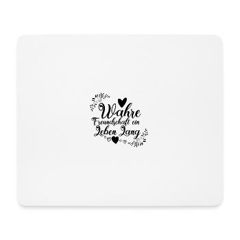 Freundschaft ein leben lang - Mousepad (Querformat) - Weiß - Vorne