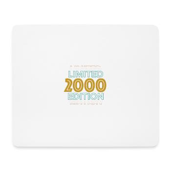 Retro Vintage Limited Edition 2000 - Mouse Pad (horizontal) - white - Front