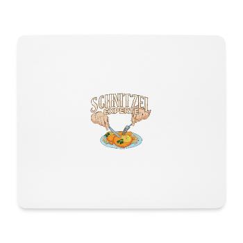 Schnitzel Experte - Mousepad (Querformat) - Weiß - Vorne