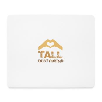 Big Best Friend - Mouse Pad (horizontal) - white - Front