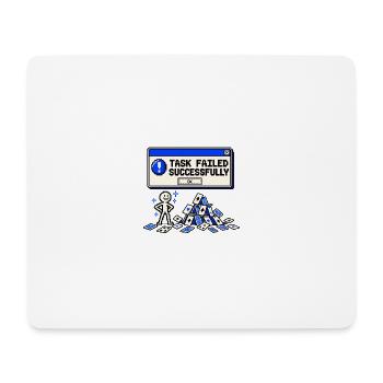 Aufgabe erfolgreich fehlgeschlagen - Mousepad (Querformat) - Weiß - Vorne
